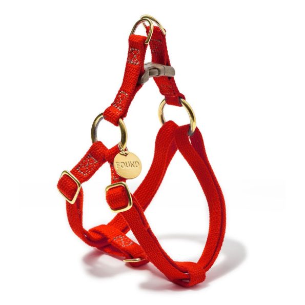 found-my-animal-red-cotton-cat-dog-harness